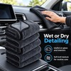 Microfiber Car Wash Towels for Auto Detailing – 600GSM Ultra-Absorbent