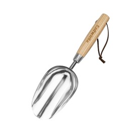 Eadwiella Garden tools hand trowel made of stainless steel with ergonomic, flower trowel for planting and transplanting (round flower trowel)