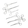Apical 6-Piece Hemostat Forceps Set - Stainless Steel Straight &