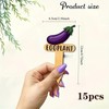 15 Pcs Vegetable Plant Label Signs 15 Styles Funny Cartoon