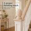 Warmhm Wood Pineapple Finial: Newel Post Cap for Staircase Bannisters