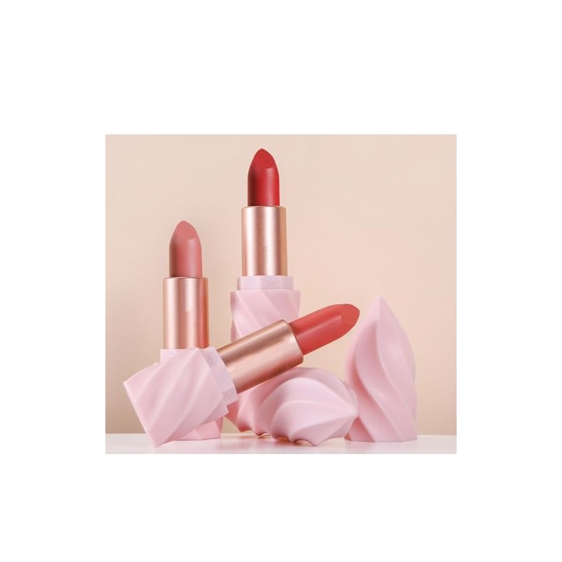 Labial Mate Impermeable Fácil De Aplicar Color Intenso Ice Cream