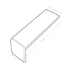 Retro-Fit Inline Window Cill Joint Cover (2 Pack) - White