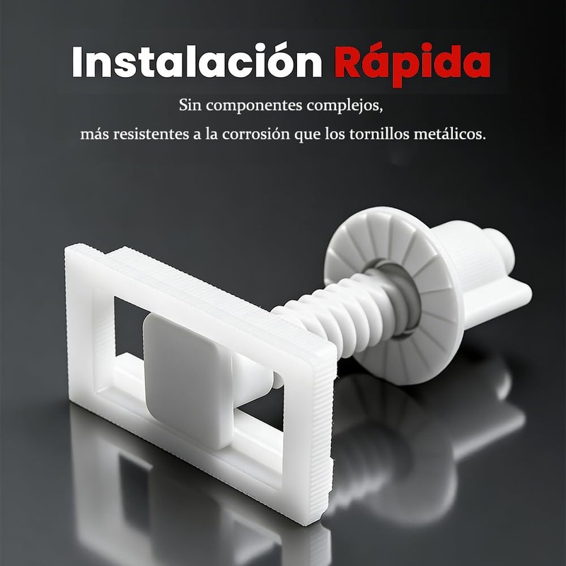 4 piezas Tornillos para Asiento de Inodoro, Tornillos de Anclaje