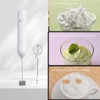 BEKSJY Milk Frother Rechargeable Handheld Electric Frother 3 Speed Adjustable,