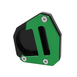 CHIFUN Kickstand Extender Enlarger Pad Side Stand Extension Plate Replacement for KAWASAKI KLR650 2009-2018 KLR650 ABS Adventure Traveler 2022-2023 Side Parking Stand Foot Pad (Green)