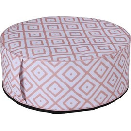 PAAJEE Inflatable Pouf Ottoman – Portable Waterproof Footstool for Indoor & Outdoor Use | Lightweight & Durable Air-Filled Ottoman | Great for Camping, Dorm Rooms, Patio & Living Room (Style 3)