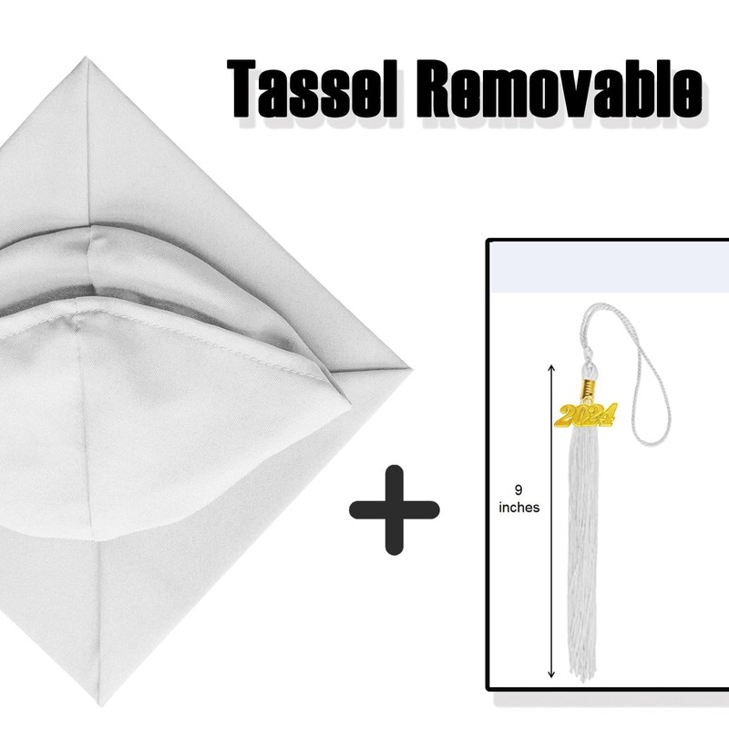 Happy Secret Matte Graduation Cap with 2024 Tassel for High