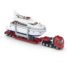 siku 1849, Heavy Load Transporter with Yacht, 1:87, Metal/Plastic, Multicolour, Rubber tyres