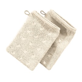 Möve Quadretti Walk Wash Mitt 15 x 20 cm Pack of 2