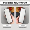 Diamond Sharpening Stone Set: Double Sided 400/1000 & 3000 Grit