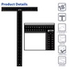Better Office Products T Square, 18 inch Metal T Ruler,
