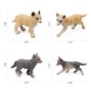 RESTCLOUD 8Pcs Wolf Cub Toy Figure Set Baby Wolves Animals