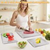 ZYBIDEAL 3Pcs 100% Pure Titanium Cutting Board with Groove, Scratch