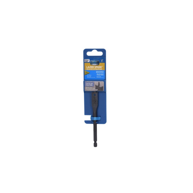 Century Drill & Tool 36232 Lazer Spade Bit, 1/2" Stubby