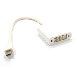 kenable Mini-DisplayPort/Thunderbolt Plug to DVI-D 24+4 Socket Adapter