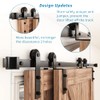 ZEKOO 7FT Single Track Bypass Sliding Barn Door Hardware Kit