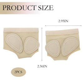 JEYORZY 1 pair of barefoot shoes, toe pads, ball protection, dance, barefoot shoes, toe pads, toe caps, toe protection for dancers, training and sports