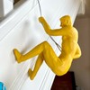 Darthome Coloured Abseiling Men Wall Decor Set Of 2 Yellow