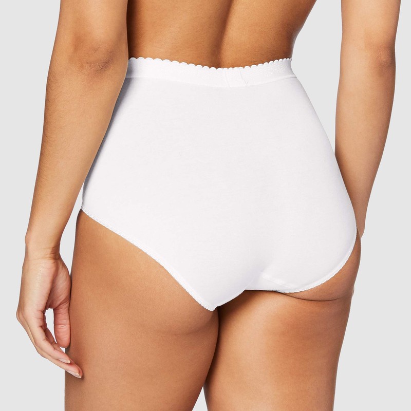 Sloggi Women's Control Maxi Brief, White, Size 12