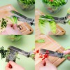 4-Piece Herb Scissors, Herb Scissors, 5-Layer Cutter Blades, Stainless Steel