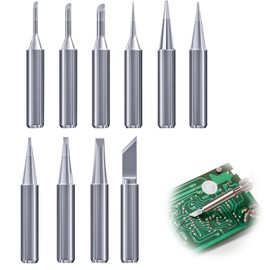 Yesimola Pack of 10 900 m Soldering Tips, Soldering Iron Tips, Replacement Soldering Tips Set, with Hakko, Yihua, Atten & More, for Soldering Station, Welding, Soldering etc
