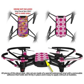 Skin Decal Wrap 2 Pack for DJI Ryze Tello Drone Tie Dye Pastel Drone NOT Included