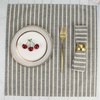 INFEI Broad Striped Cotton Blended Dinner Cloth Napkins - Set