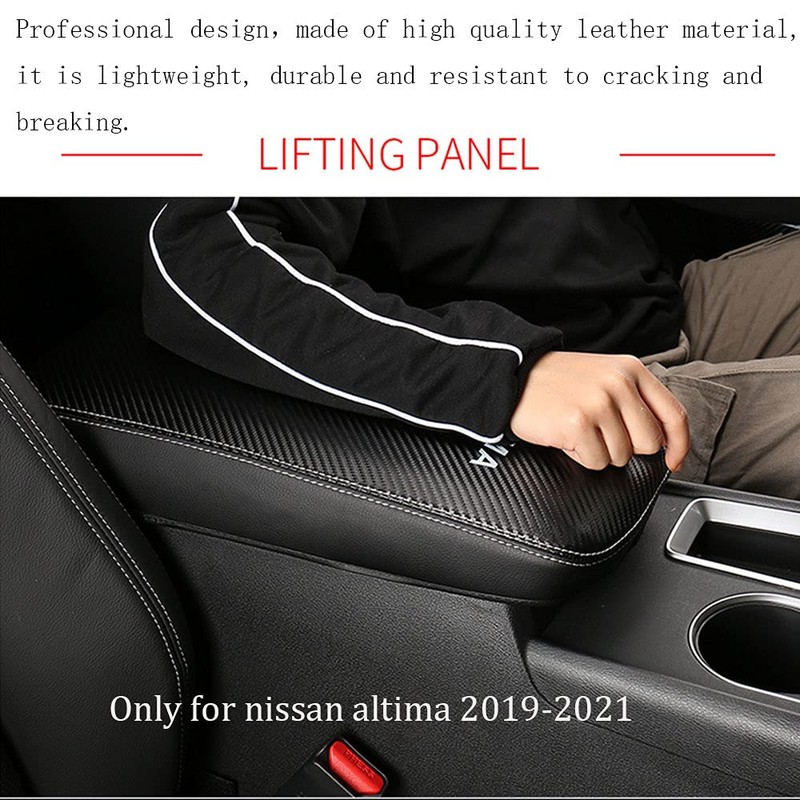 BOLTRY Center Console Armrest Box Cover for Nissan Altima 2019