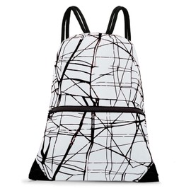 HOLYLUCK Drawstring Backpack Bag Sport Gym Sackpack