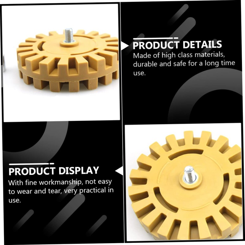 Operitacx 2 Sets 4 Inches Pneumatic Degumming Wheels Rubber Eraser
