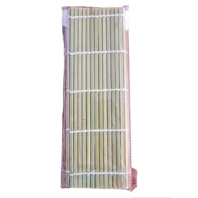 Tapete de bambú reforzado para Sushi, 24 cm x 24