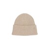 Armani Exchange Women's Ribbed Beanie Hat, Pale Gold