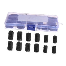 OSALADI 22pcs Core Noise Filter Choke for Power Cables Easy to Install for Audio Data and Power Cords Elastic Clip Fastener
