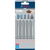 BOSCH T-301CDF 5 Piece Jigsaw Blade for Carpentry