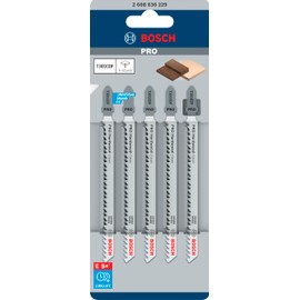 BOSCH T-301CDF 5 Piece Jigsaw Blade for Carpentry