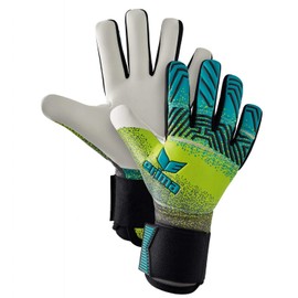 Erima Adult Flex RD Robusto Goalkeeper Gloves, Petrol/Lime/Black, 9