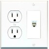 RiteAV [ 2 GANG ] 15 Amp Duplex Round Power
