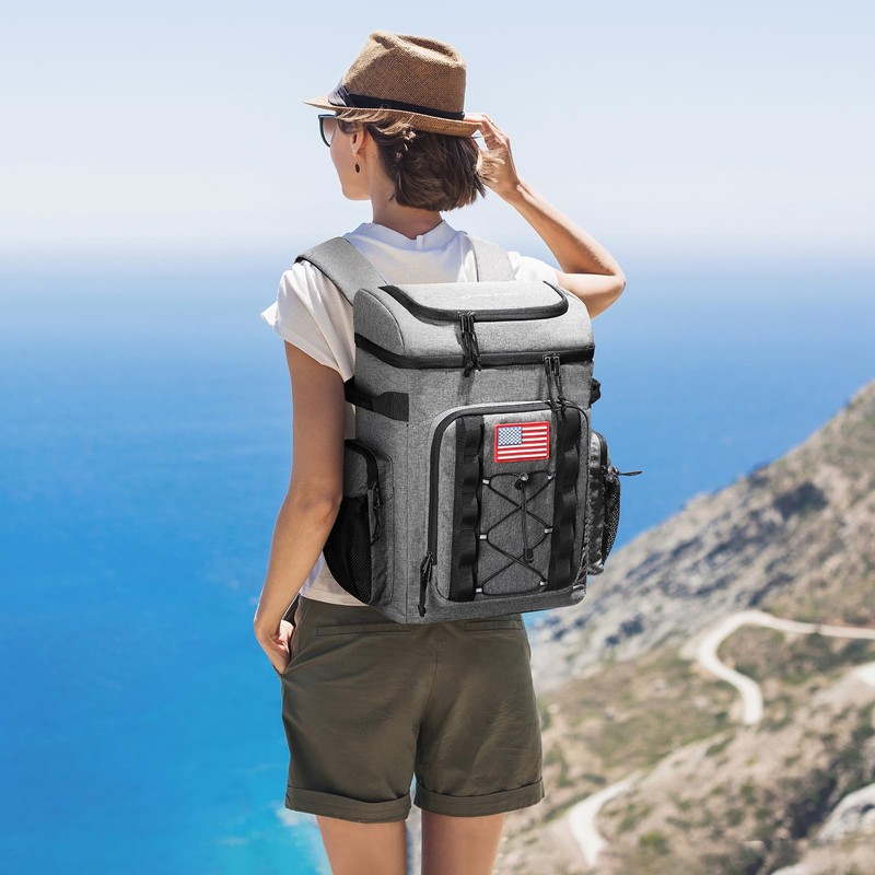 Maelstrom Backpack Cooler,Soft Lightweight Leakproof Cooler Backpack,35/50 Can Insulated Cooler