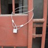 2 PCS Lock Cables for Bicycle, Double Loop Stainless Steel