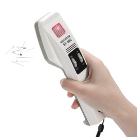 CGOLDENWALL Handy Needle Detector Metal Contamination Detector Hi/Low 2 Level Sensitivity Switching Detection Surface 50 mm x 50 mm Detects Iron Sewing Needles, Broken Needles, Machine Needles, Pins