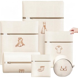 Bolsas de Lavandería, 6 Pcs Bolsas de Malla de Lavandería para Ropa Delicada, Bolsa de Lavandería de Viaje,Bolsas para la Colada Adecuada para Clasificación de Ropa y Lavado,para Blusa,Ropa Interior