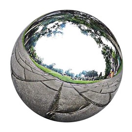 perfk Stainless Steel Ball Solid Ball Hollow Ball Decorative Ball 12 cm - 20 cm Garden Ball 12 cm