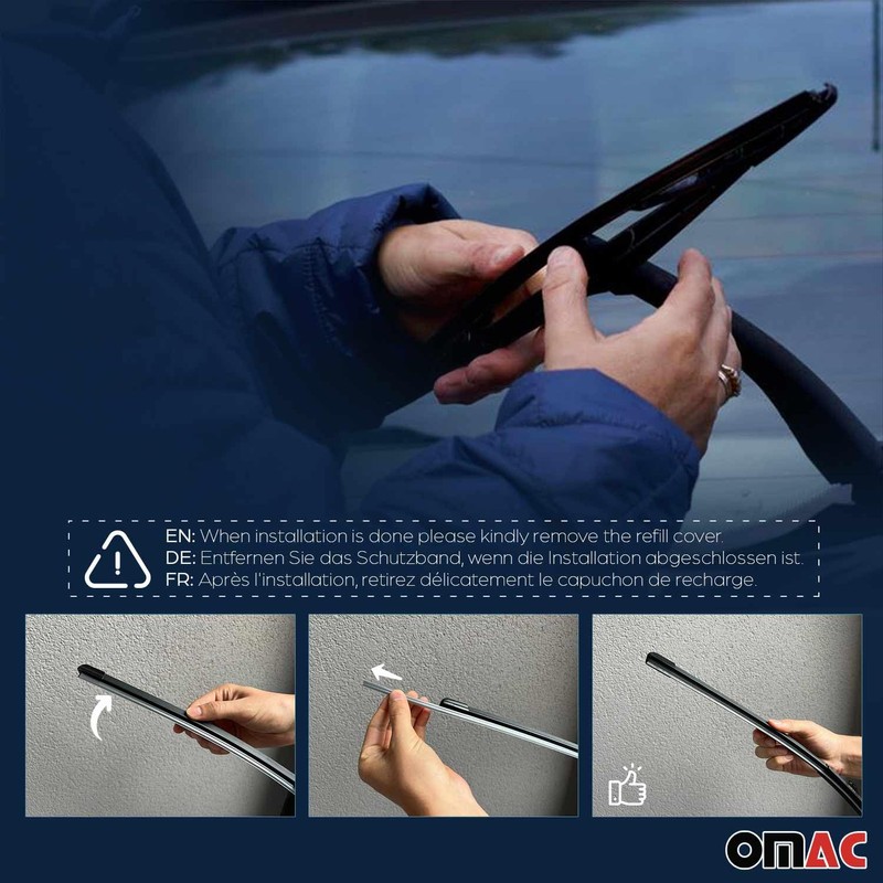 OMAC Rear Wiper Blade Backlite Window Rear Windshield Windscreen Wiper