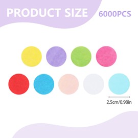 ARTGUTS 6000 Pieces Confetti, Multicoloured Round Confetti Decoration, 2.5 cm, Pastel Colours for Birthday, Wedding, Party, Valentine's Day, Carnival, Balloons, Gift Boxes, Versatile Decoration for