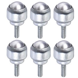 uxcell Ball Transfer Bearing Unit 17mm 44Lbs Carbon Steel Bolt-Fixing Type for Transmission Pack of 6