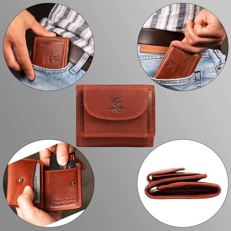 MATADOR 556 Small Mini Purse, Vintage Brown, coin purse