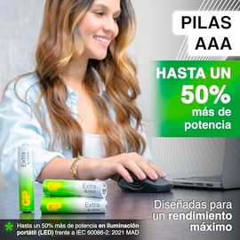 GP Pilas AAA, Paquete de 36 Baterias AAA, 1.5V Alcalinas LR03 - hasta 80% Más Potencia con G-Tech, 10 Años de Vida Útil, Pilas Triple AAA de Alto Rendimiento para Juguetes, Controles y Videojuegos