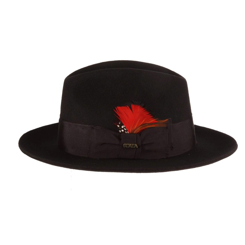 Scala Mens Felt Fedora Hat