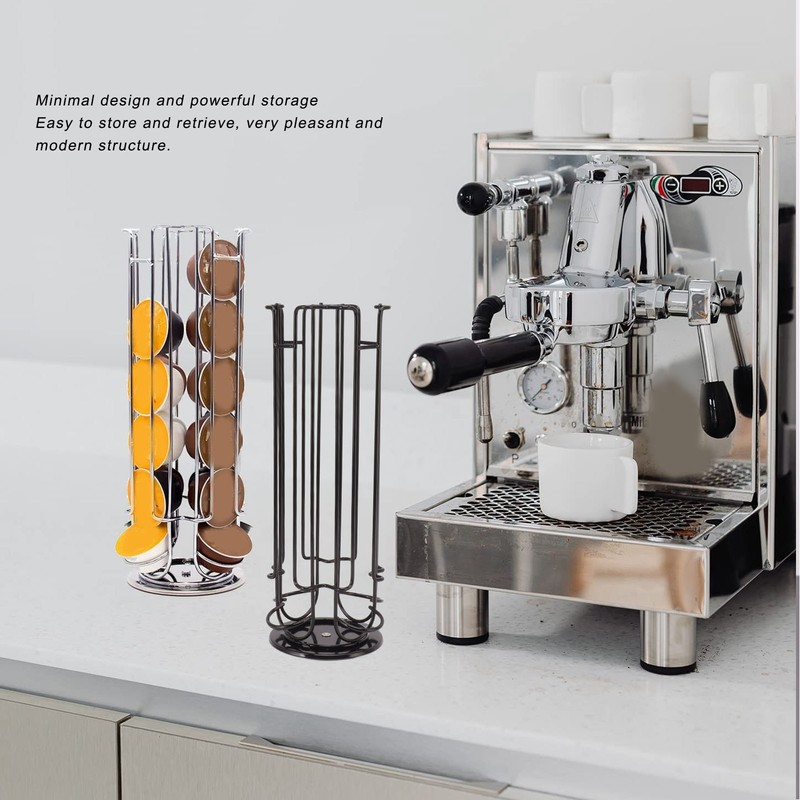 Coffee Capsule Holder for 24 Coffee Pod 360 Degree Rotating